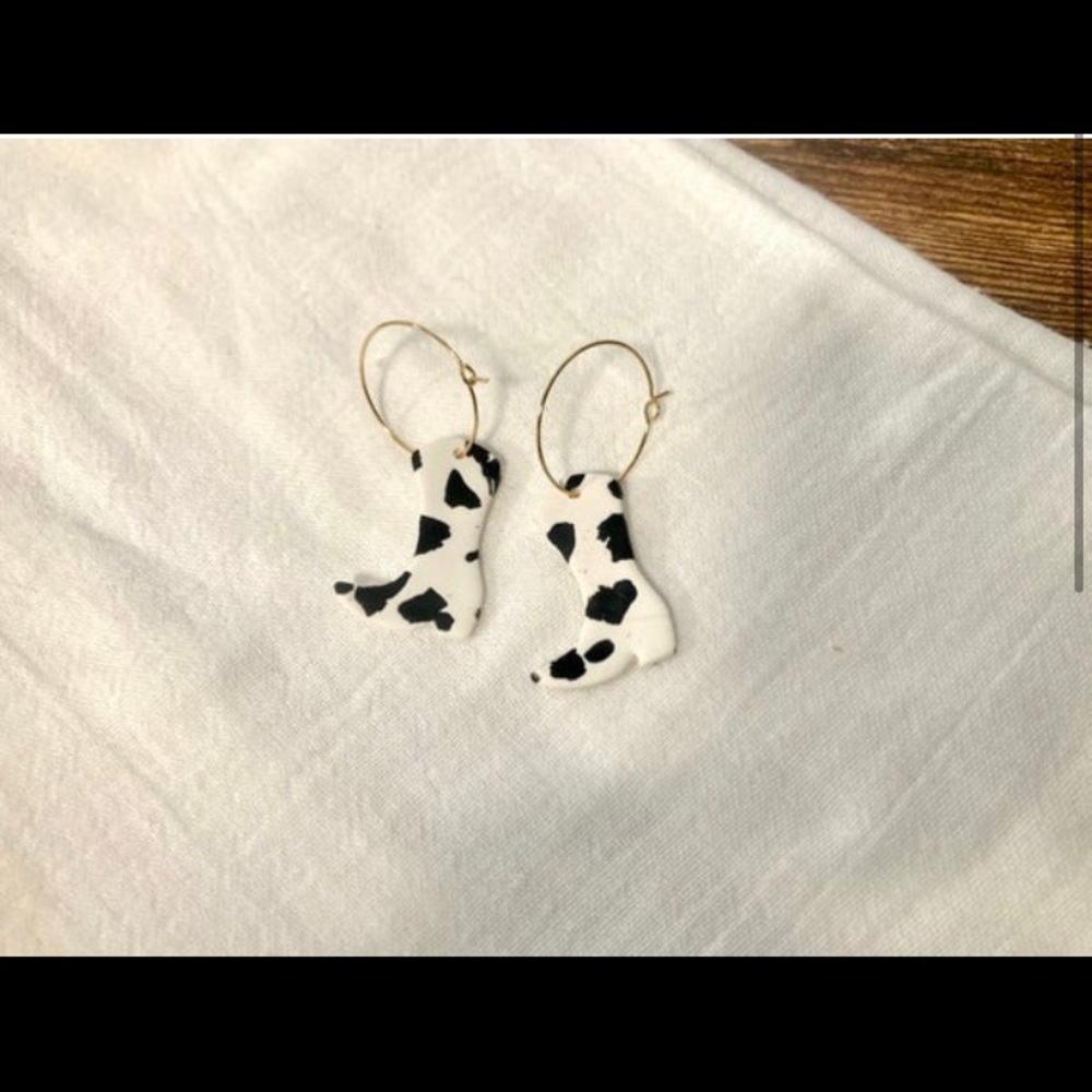 Handmade polyester clay earrings